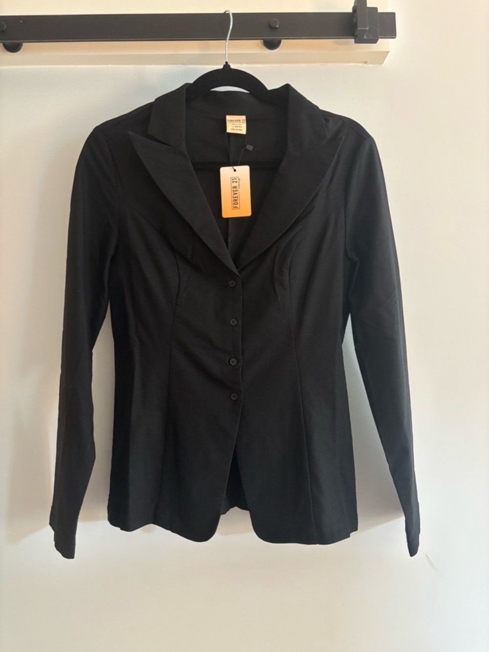 Forever 21 Black Fitted Women's Blazer Jacket